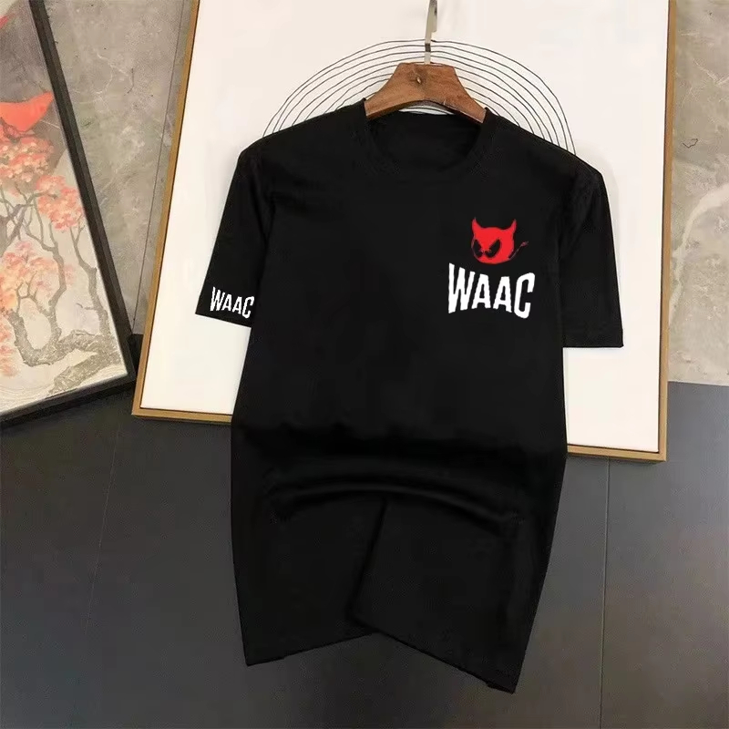 Streetwear Brand Red - Kaos Katun Grafis Logo Klasik Hitam
