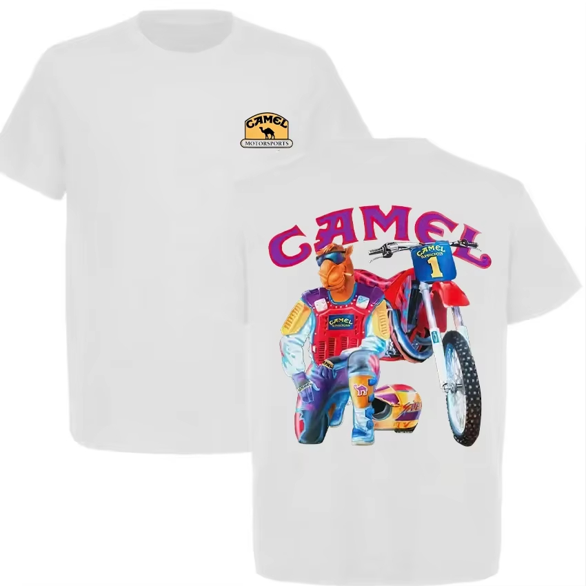 Off White Streetwear Brand - Kaus Merek Sepeda Motor Off-road Camel
