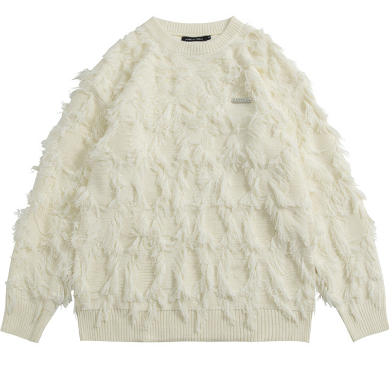 Japanese Brand Streetwear Vintage - Downy Sweater rajut Streetwear pria, atasan