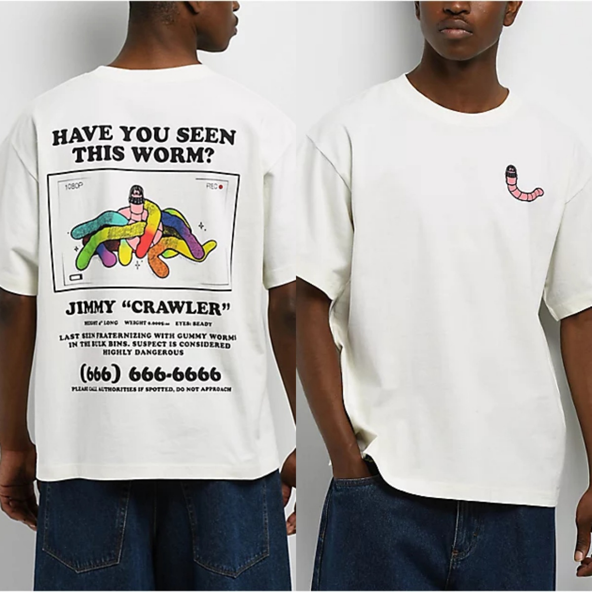 Off White Streetwear Brand - Kaos Katun Bergambar Parodi Grafiti Warna