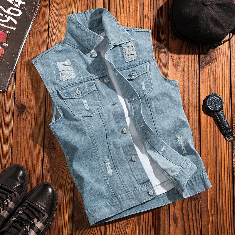 Rompi Denim Vintage Terinspira - Streetwear Brand Hong Kong ulasan dan harga