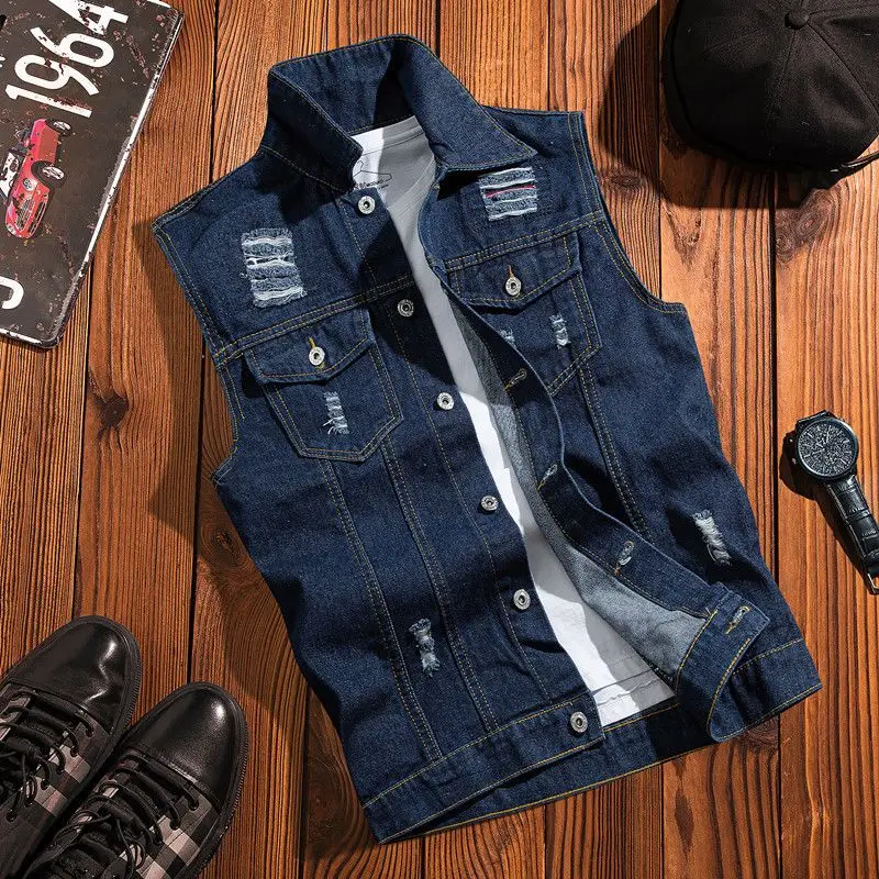 Rompi Denim Vintage Terinspira - Streetwear Brand Hong Kong ulasan dan harga