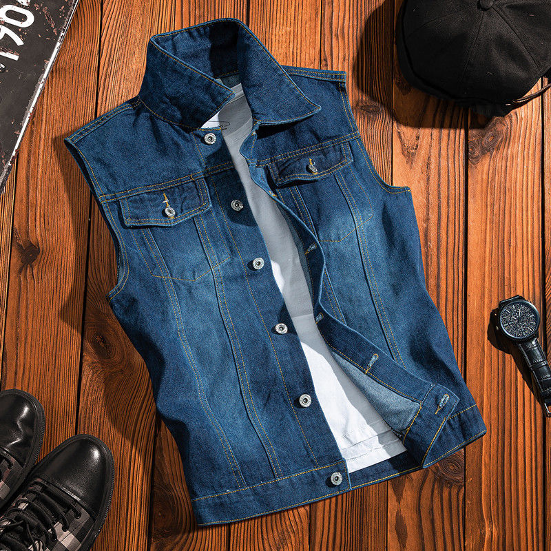 Rompi Denim Vintage Terinspira - Streetwear Brand Hong Kong ulasan dan harga