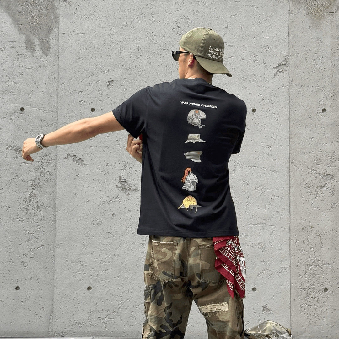 Kaus Lengan Pendek Merek Tren  - Streetwear Brand Shirts ulasan dan harga