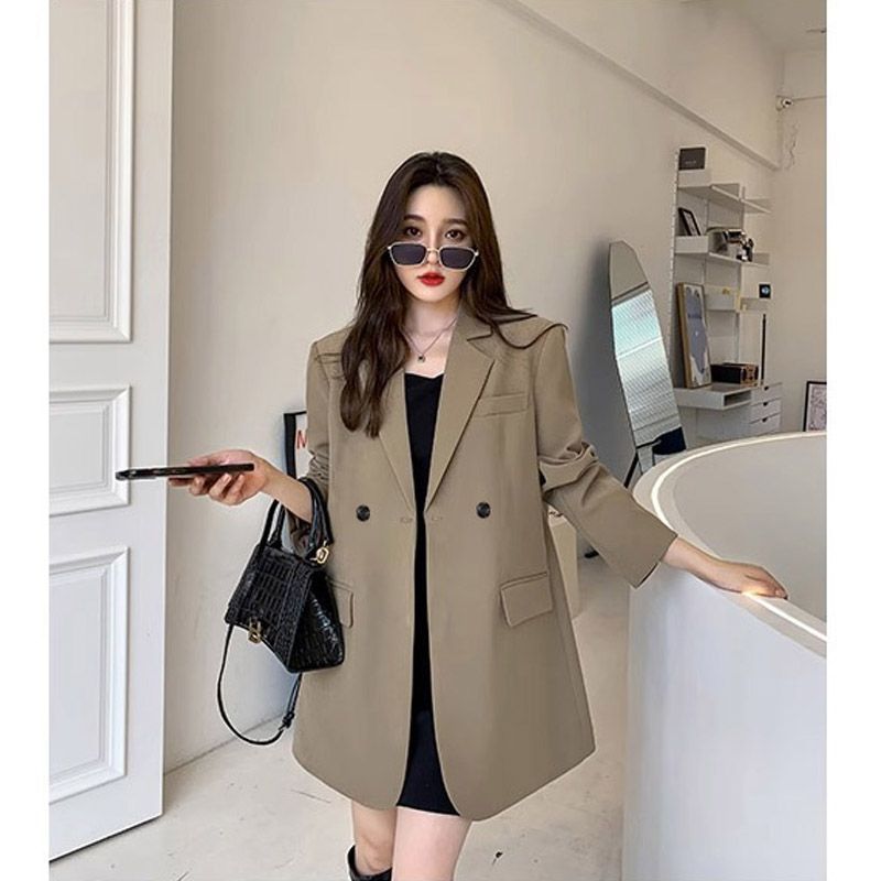 Blazer hitam wanita, jaket len - Streetwear Clothing Brands ulasan dan harga