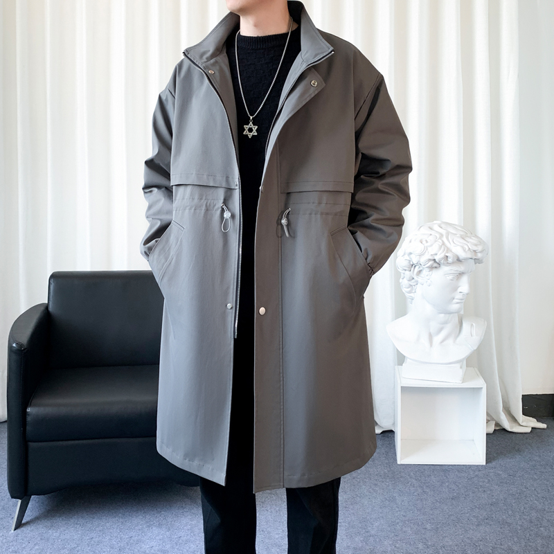 Mantel Trench gaya Korea pria, - Streetwear Clothing Brands ulasan dan harga