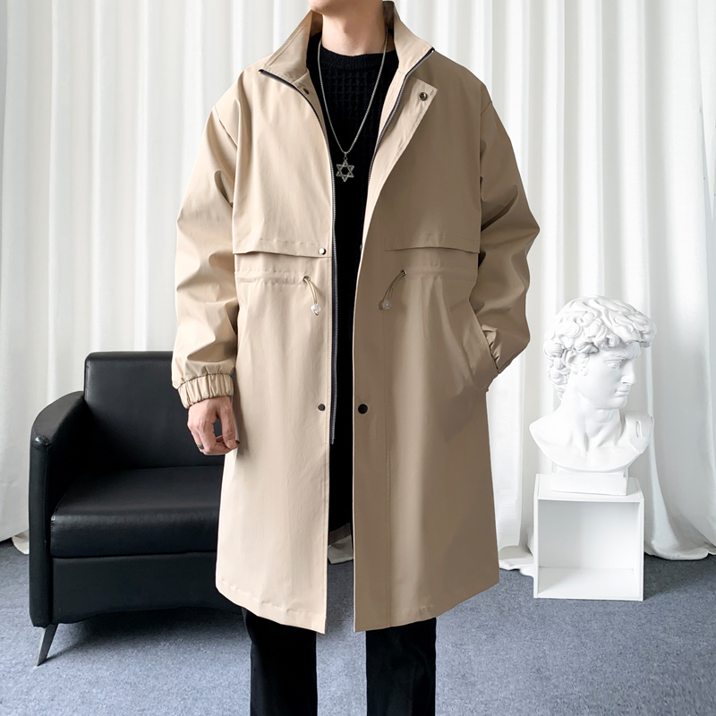 Mantel Trench gaya Korea pria, - Streetwear Clothing Brands ulasan dan harga