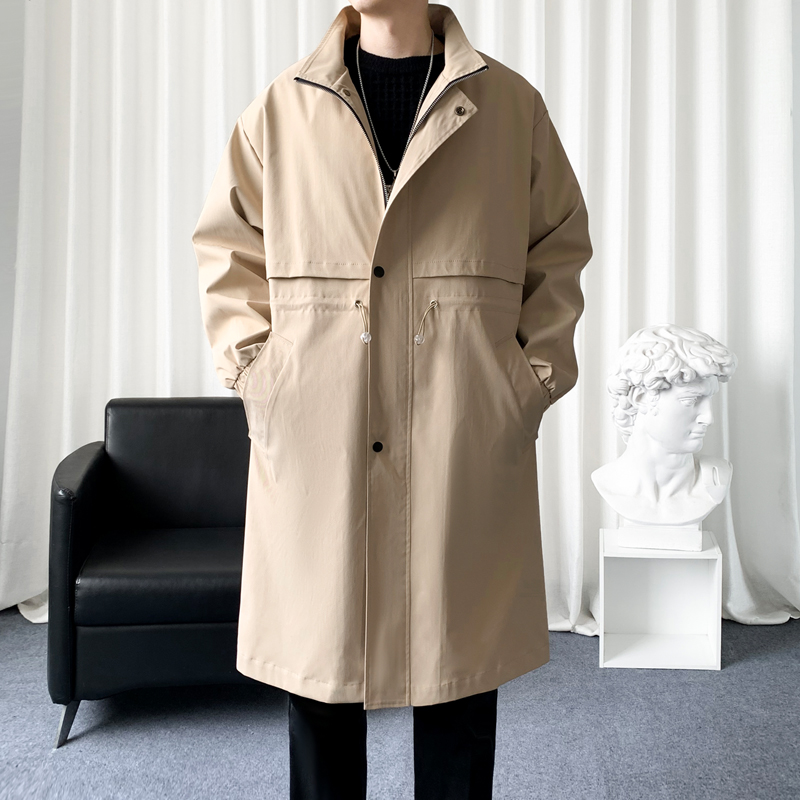 Mantel Trench gaya Korea pria, - Streetwear Clothing Brands ulasan dan harga