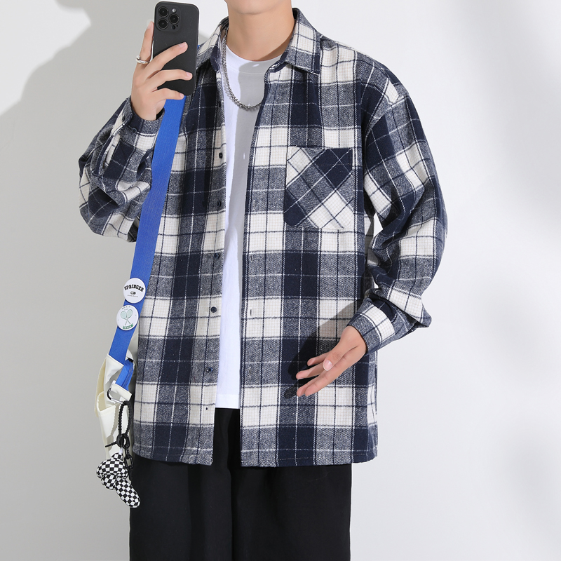 Kemeja Kasual Pria Lengan Panj - Streetwear Brand Hong Kong ulasan dan harga
