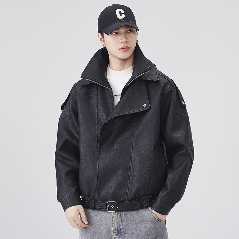 Jaket Kulit Musim Gugur Musim  - Streetwear Clothing Brands ulasan dan harga