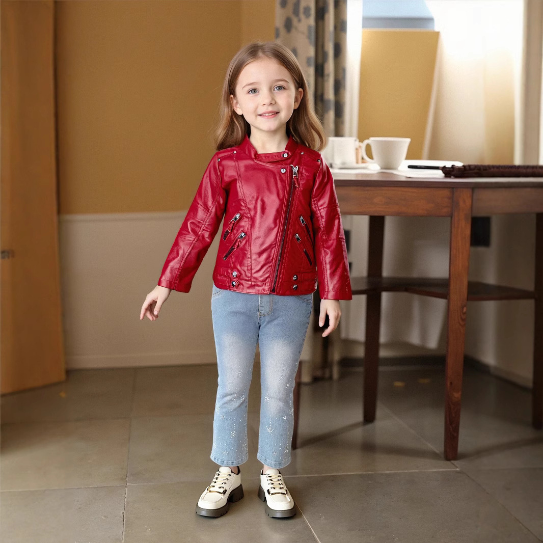 Jaket Kulit Pu Sepeda Motor Me - Streetwear Brand Red ulasan dan harga