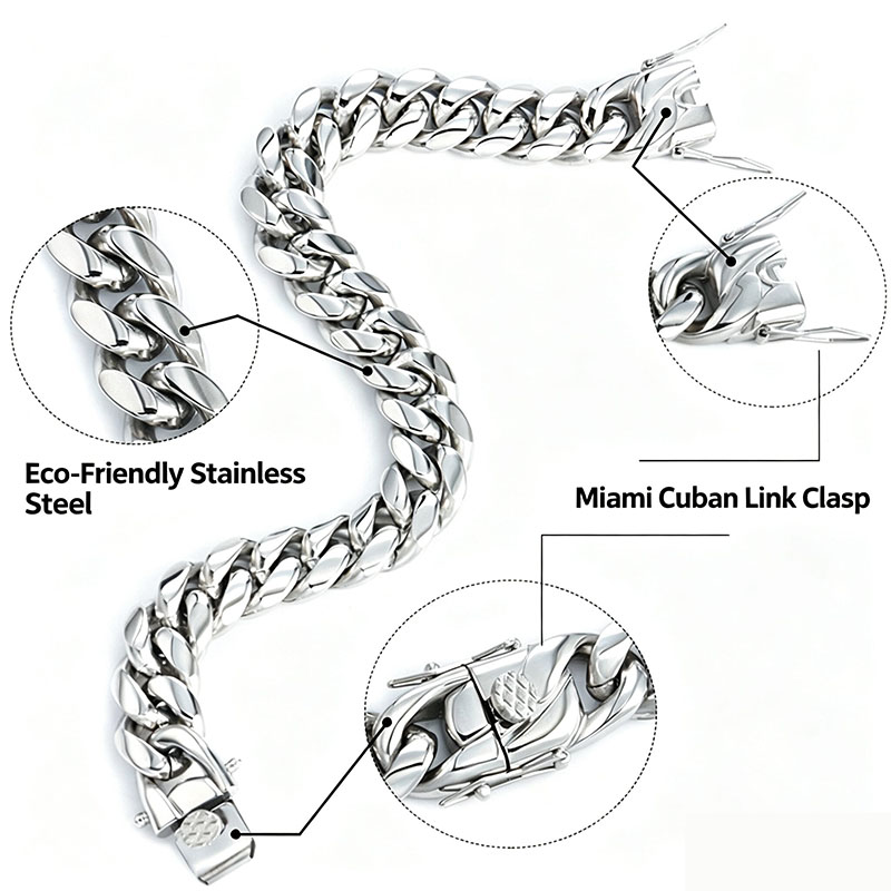 Gelang Baja Anti Karat Apexell - Streetwear Brand Jewelry ulasan dan harga