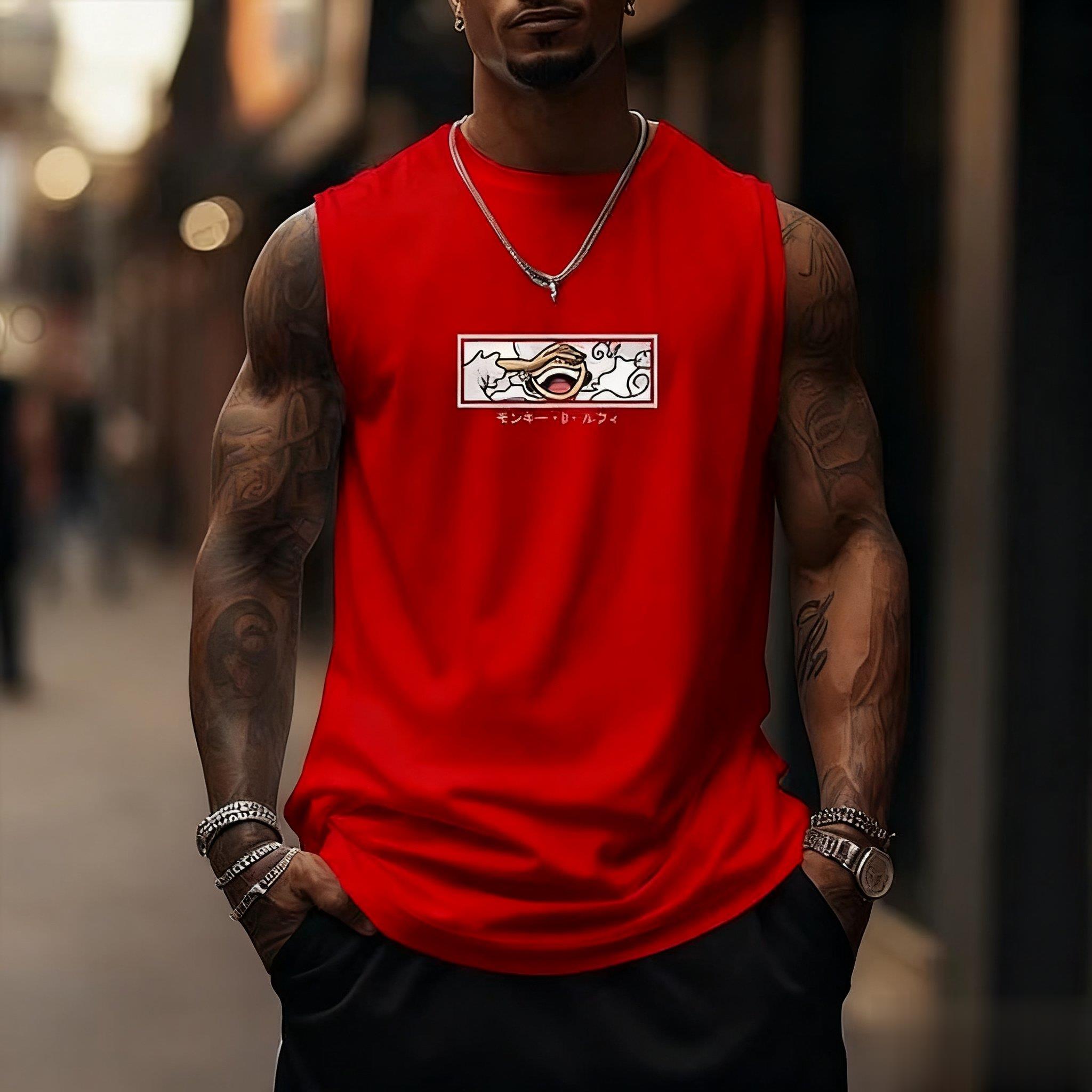 One Piece Luffy Gear 5 Tank To - Streetwear Brand In Japan ulasan dan harga