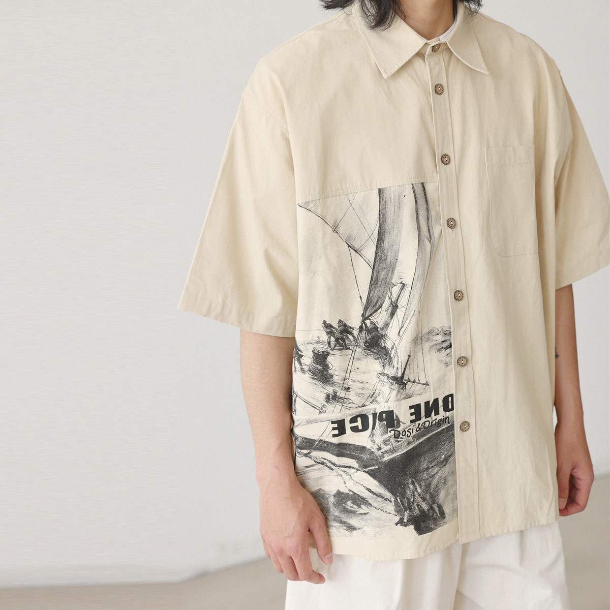 Kemeja Fashion Jepang Pria Vin - Japanese Brand Streetwear Vintage ulasan dan harga