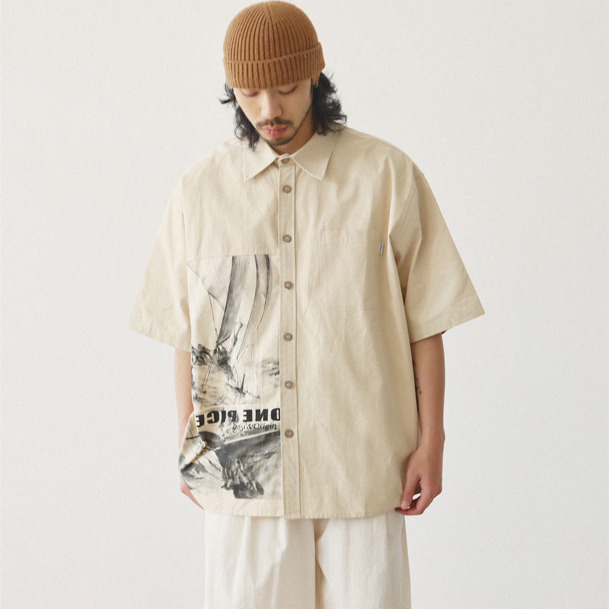Kemeja Fashion Jepang Pria Vin - Japanese Brand Streetwear Vintage ulasan dan harga