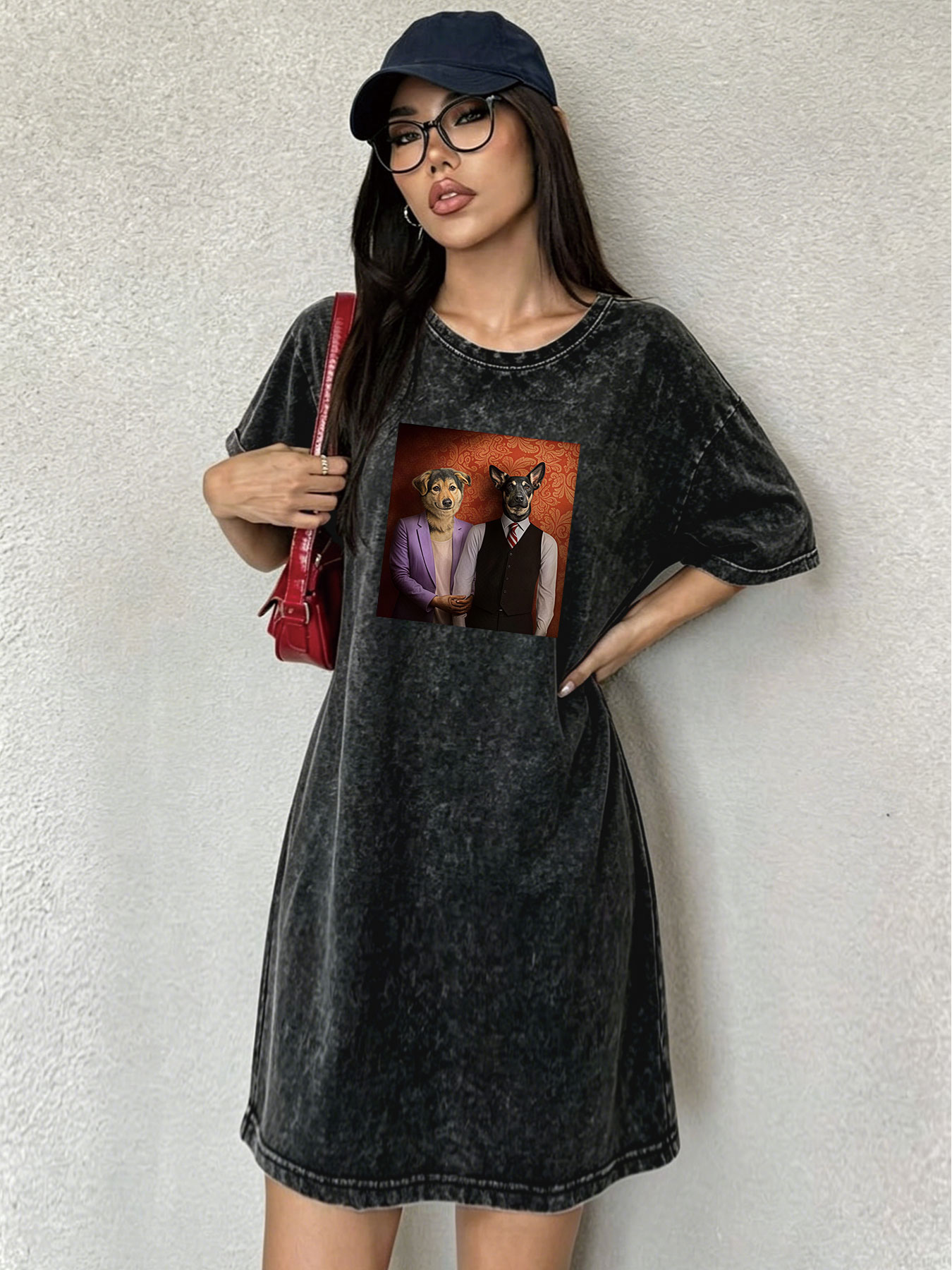 Gaun T-Shirt Vintage Distresse - Japanese Brand Streetwear Vintage ulasan dan harga