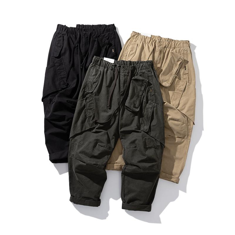 Celana Kasual Multi-saku 3D Me - Streetwear Brand Japanese ulasan dan harga