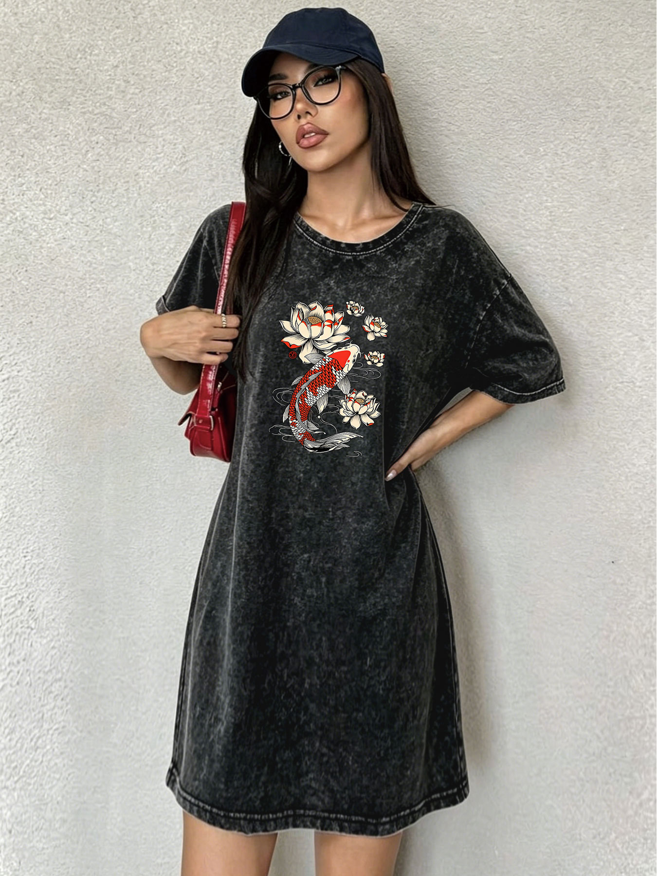 Gaun T-shirt Retro Vintage unt - Streetwear Brand Japanese ulasan dan harga