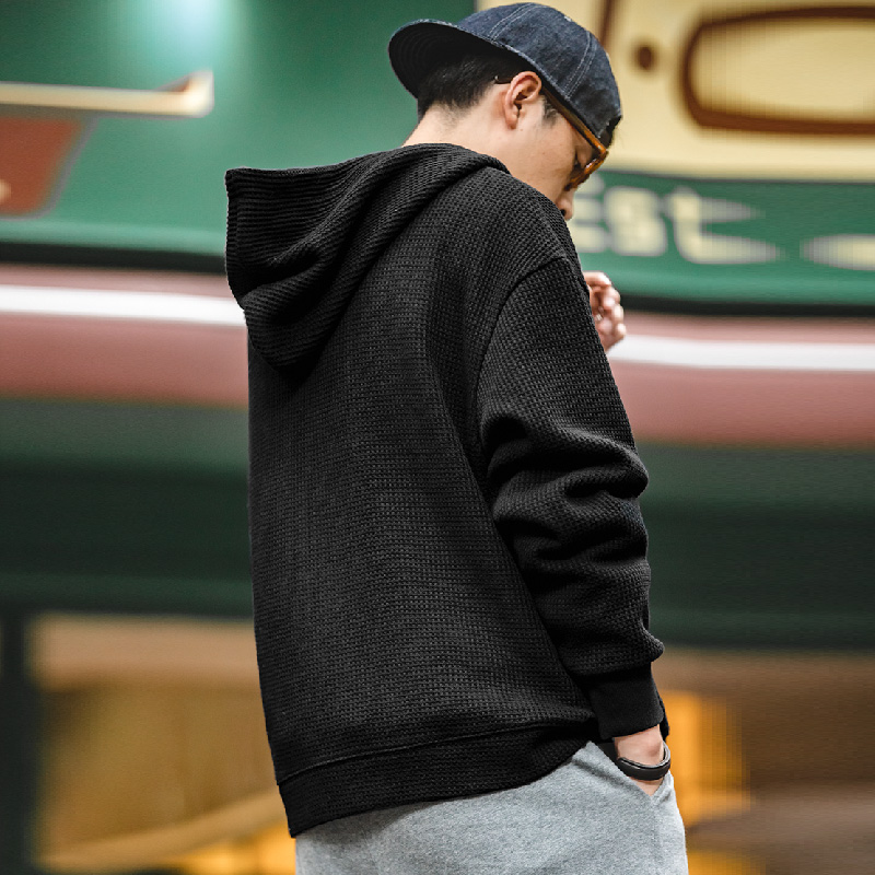 Maden hoodie wafel abu-abu Vin - Japanese Brand Streetwear Vintage ulasan dan harga