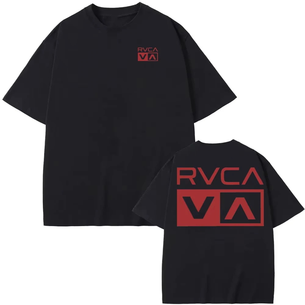 RVCA T Shirt Hitam Tee Musim P - Streetwear Brand Shirts ulasan dan harga