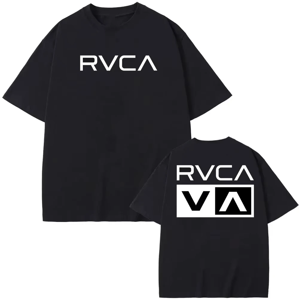 RVCA T Shirt Hitam Tee Musim P - Streetwear Brand Shirts ulasan dan harga